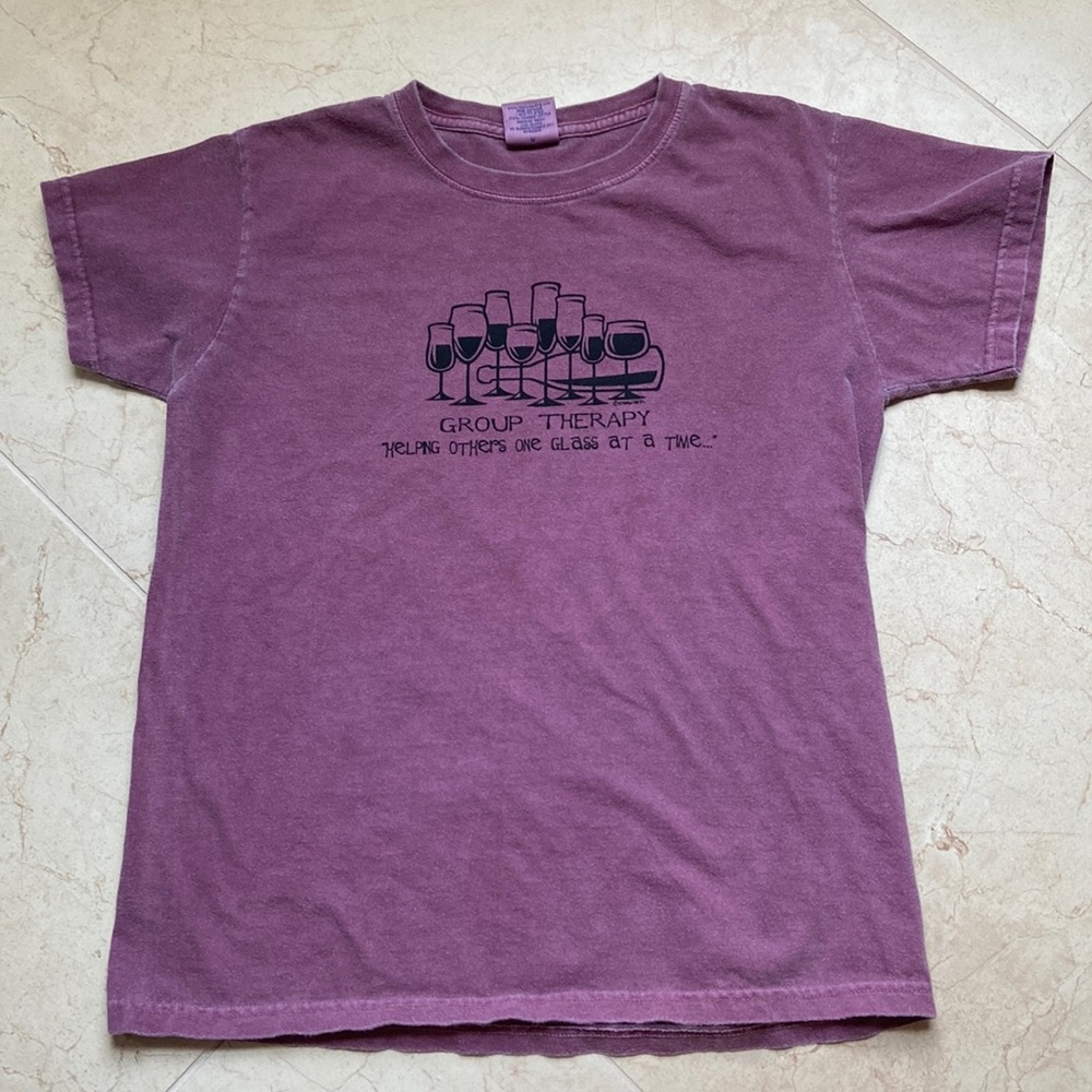 Wine dyed T-shirt